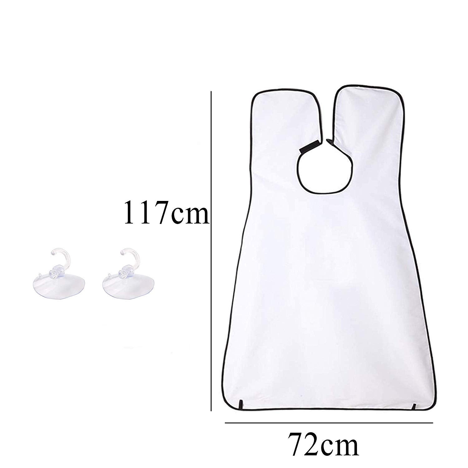 Hair clippings catcher apron for beard trimming Hair clippings catcher apron for beard trimming